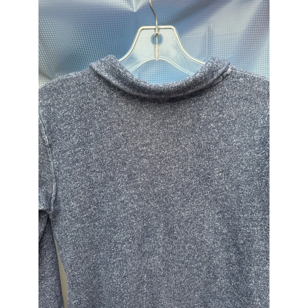 The Children's Place Heathered Navy Quarter Zip Fleece Sweater SZ L 10/12